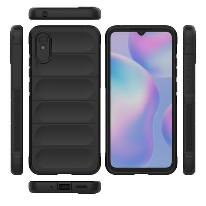 For Xiaomi Redmi 9A Magic Shield TPU + Flannel Phone Case(Dark Green) - Xiaomi Cases by buy2fix | Online Shopping UK | buy2fix