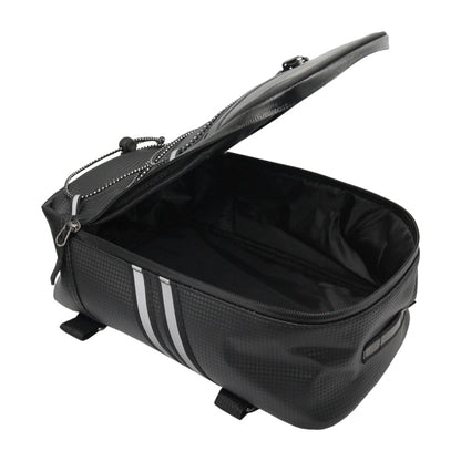 Motorcycle Waterproof PU Leather Rack Rear Carrier Bag, Capacity: 8L with Rain Cover - In Car by buy2fix | Online Shopping UK | buy2fix