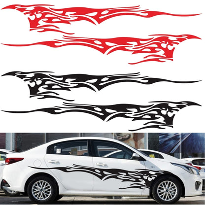 2 PCS/Set D-144 Fire Element Pattern Car Modified Decorative Sticker(Red) - In Car by buy2fix | Online Shopping UK | buy2fix