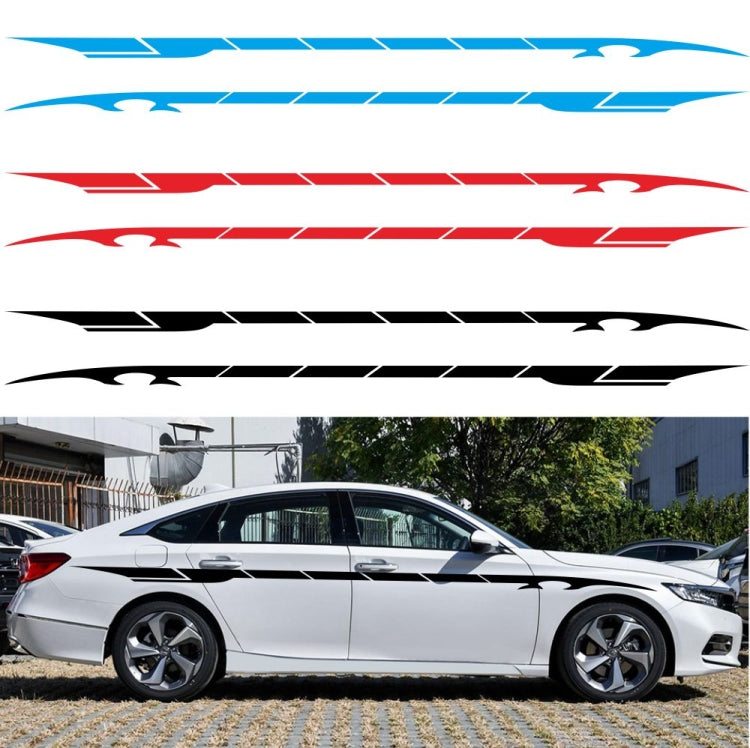 2 PCS/Set D-178 Waistline Pattern Car Modified Decorative Sticker(Black) - In Car by buy2fix | Online Shopping UK | buy2fix