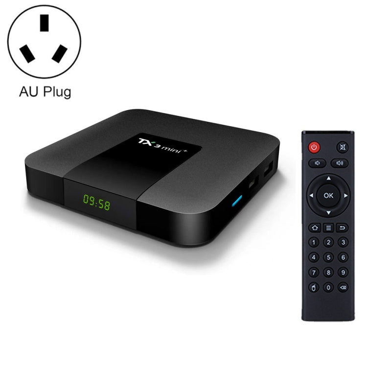 TX3 mini+  Android 11.0 Smart TV Box, Amlogic S905W2 Quad Core, Memory:2GB+16GB, 2.4GHz WiFi(AU Plug) - Consumer Electronics by buy2fix | Online Shopping UK | buy2fix