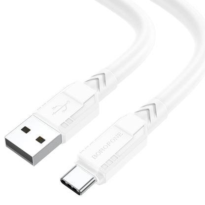 Borofone BX81 USB to Type-C Goodway Charging Data Cable, Length:1m(White) -  by Borofone | Online Shopping UK | buy2fix