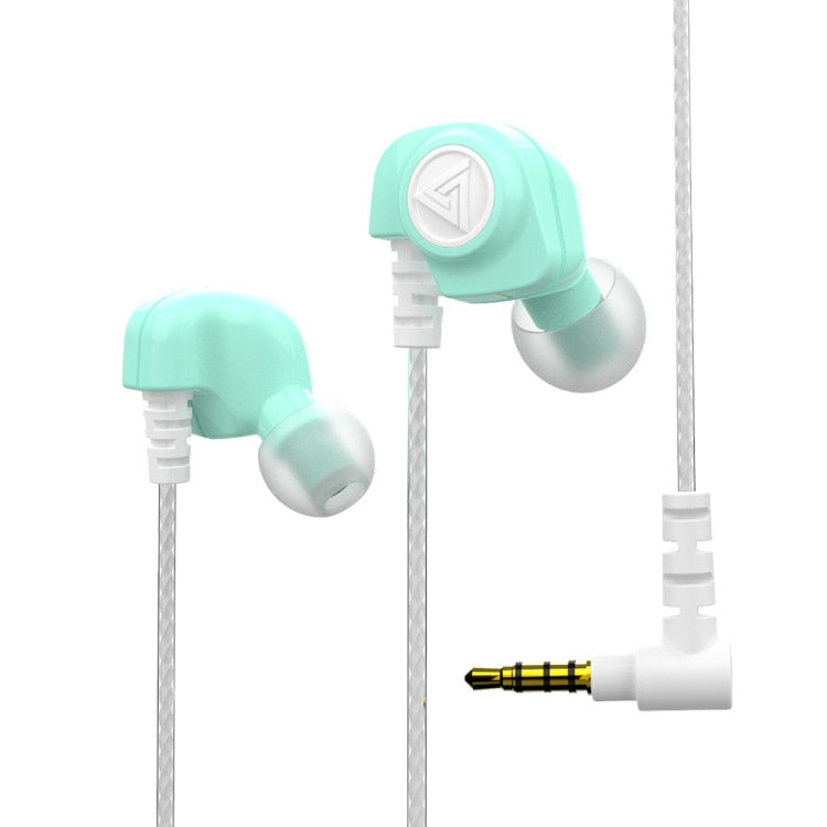 QKZ SK5 In-ear Subwoofer Wire-controlled Music Earphone with Mic(Green) - In Ear Wired Earphone by QKZ | Online Shopping UK | buy2fix