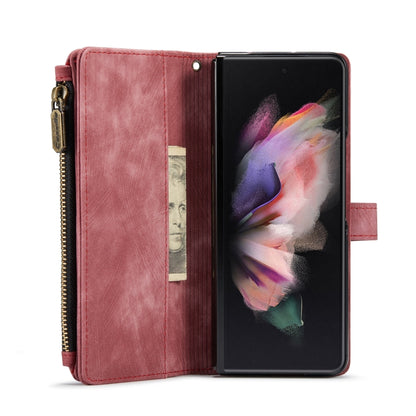 For Samsung Galaxy Z Fold4 5G CaseMe C30 Multifunctional Phone Leather Phone Case(Red) - Galaxy Z Fold4 5G Cases by buy2fix | Online Shopping UK | buy2fix