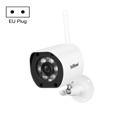 SriHome SH034 5.0MP Mini Dual 2.4 / 5G WiFi Outdoor Waterproof Video Surveillance Color Night Vision Security CCTV Cam, Plug Type:EU Plug(White) - Security by buy2fix | Online Shopping UK | buy2fix