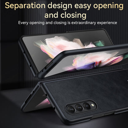 For Samsung Galaxy Z Fold4 SULADA Shockproof TPU + Handmade Leather Protective Case(Green) - Galaxy Z Fold4 5G Cases by SULADA | Online Shopping UK | buy2fix