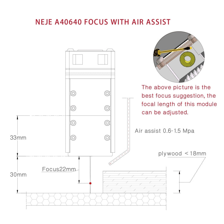 NEJE MASTER 3 MAX Laser Engraver with A40640 Dual Laser Beam Module(US Plug) - DIY Engraving Machines by NEJE | Online Shopping UK | buy2fix