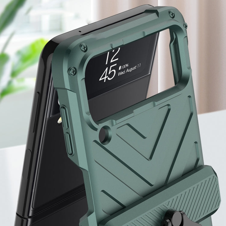 For Samsung Galaxy Z Flip4 GKK Sliding Camshield Magnetic Armor Flip Phone Case with Ring Holder(Sweet Pink) - Galaxy Z Flip4 5G Cases by GKK | Online Shopping UK | buy2fix