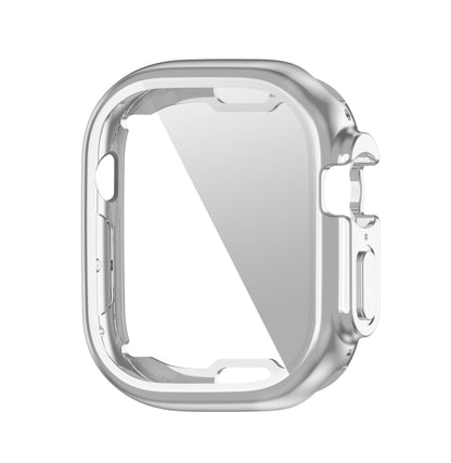 PET Film TPU Watch Case For Apple Watch Ultra 49mm / Ultra 2 49mm(Silver) - Watch Cases by buy2fix | Online Shopping UK | buy2fix
