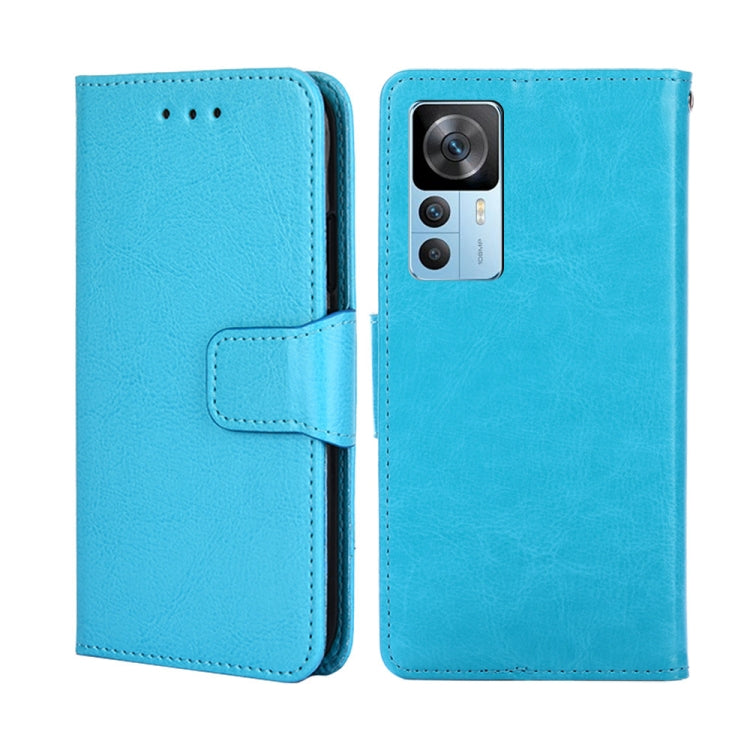 For Xiaomi Redmi K50 Ultra/Xiaomi 12T/Xiaomi 12T Pro Crystal Texture Horizontal Flip Leather Phone Case(Light Blue) - Xiaomi Cases by buy2fix | Online Shopping UK | buy2fix