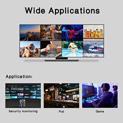 NK-818 HDMI 8x1 Multi-Viewer Supports Seamless Switch 1080P, US Plug - Switch by buy2fix | Online Shopping UK | buy2fix