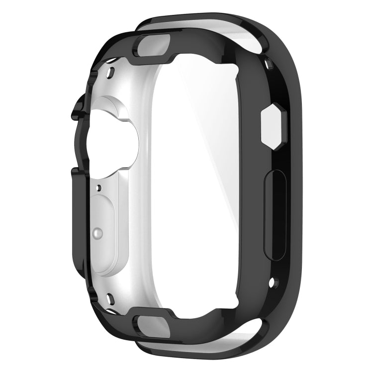 TPU All-inclusive Electroplating Protective Case For Apple Watch Ultra 49mm / Apple Watch Ultra 2 49mm(Black) - Watch Cases by buy2fix | Online Shopping UK | buy2fix