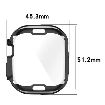 TPU All-inclusive Electroplating Protective Case For Apple Watch Ultra 49mm / Apple Watch Ultra 2 49mm(Black) - Watch Cases by buy2fix | Online Shopping UK | buy2fix