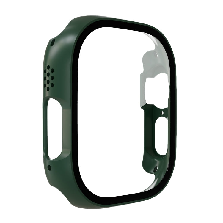 Tempered Glass Film PC Watch Case For Apple Watch Ultra 49mm(Official Green) - Smart Wear by buy2fix | Online Shopping UK | buy2fix