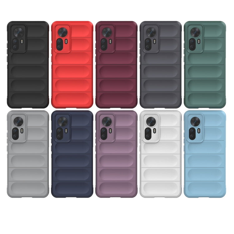 For Xiaomi Redmi K50 Ultra / Xiaomi 12T Magic Shield TPU + Flannel Phone Case(Wine Red) - Xiaomi Cases by buy2fix | Online Shopping UK | buy2fix