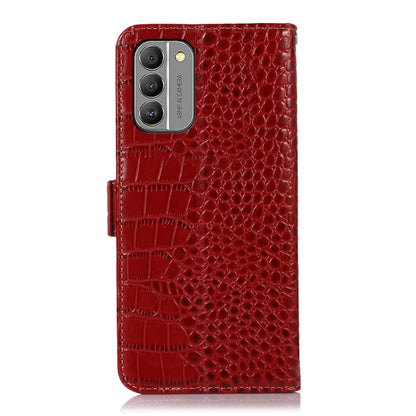 For Nokia G400 Crocodile Top Layer Cowhide Leather Phone Case(Red) - Nokia Cases by buy2fix | Online Shopping UK | buy2fix