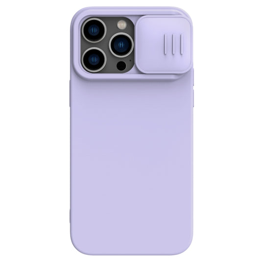 For iPhone 14 Pro Max NILLKIN CamShield MagSafe Liquid Silicone Phone Case(Purple) - iPhone 14 Pro Max Cases by NILLKIN | Online Shopping UK | buy2fix