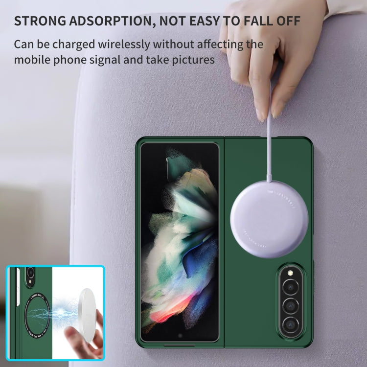 For Samsung Galaxy Z Fold4 Magsafe Magnetic Folding PC Phone Case(Green) - Galaxy Z Fold4 5G Cases by buy2fix | Online Shopping UK | buy2fix
