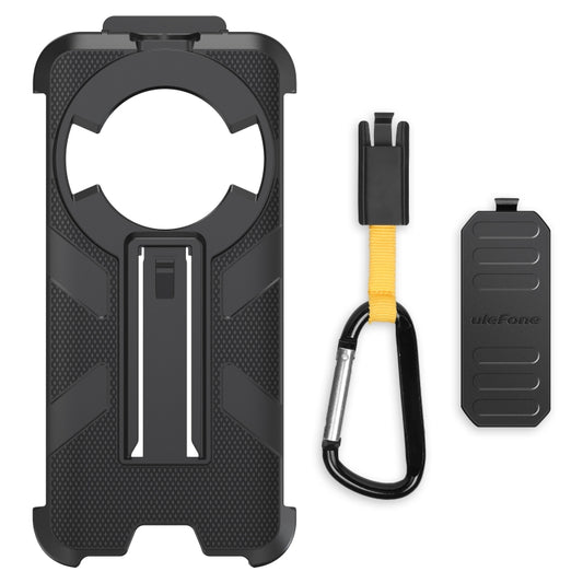 For Ulefone Power Armor 16 Pro Ulefone Back Clip Phone Case with Carabiner(Black) - Ulefone Cases by Ulefone | Online Shopping UK | buy2fix