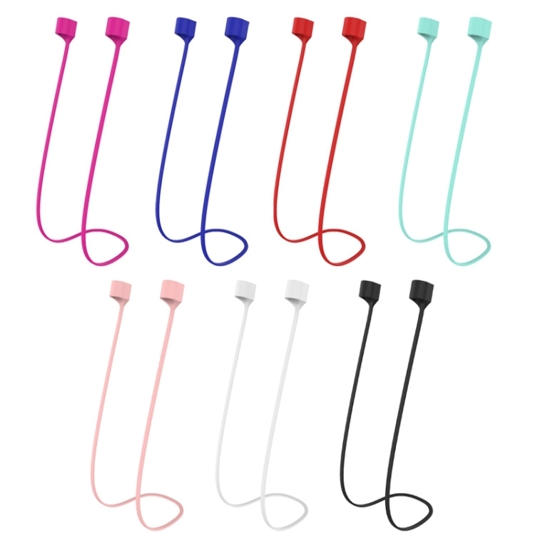 For AirPods Pro 2 Bluetooth Headset Anti-lost Rope Magnetic Silicone Lanyard(Rose Red) - Apple Accessories by buy2fix | Online Shopping UK | buy2fix
