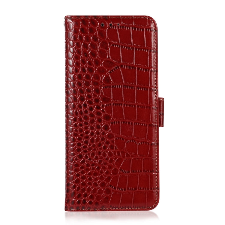 For Samsung Galaxy S23 Ultra 5G Crocodile Top Layer Cowhide Leather Phone Case(Red) - Galaxy S23 Ultra 5G Cases by buy2fix | Online Shopping UK | buy2fix