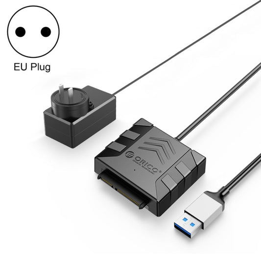ORICO UTS1 USB 3.0 2.5-inch SATA HDD Adapter with 12V 2A Power Adapter, Cable Length:0.3m(EU Plug) - USB to IDE / SATA by ORICO | Online Shopping UK | buy2fix