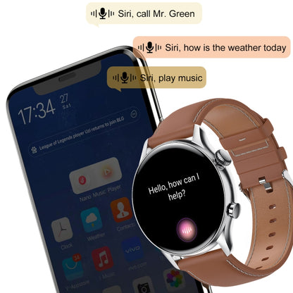 Ochstin 5HK8 Pro 1.36 inch Round Screen Blood Oxygen Blood Pressure Monitoring Bluetooth Smart Watch, Strap:Steel(Black) - Smart Wear by OCHSTIN | Online Shopping UK | buy2fix