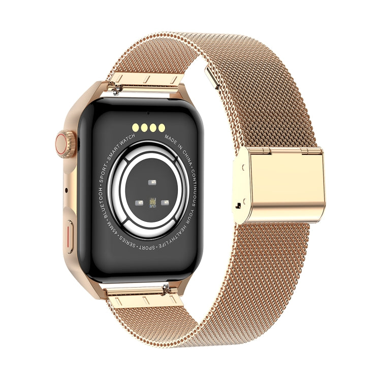 Ochstin 5HK28 1.78 inch Square Screen Steel Strap Smart Watch Supports Bluetooth Call Function/Blood Oxygen Monitoring(Gold) - Smart Wear by OCHSTIN | Online Shopping UK | buy2fix