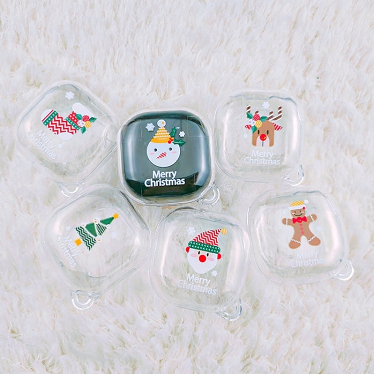 For Samsung Galaxy Buds Live Christmas Transparent TPU Earphone Case(Christmas Socks) - Samsung Earphone Case by buy2fix | Online Shopping UK | buy2fix