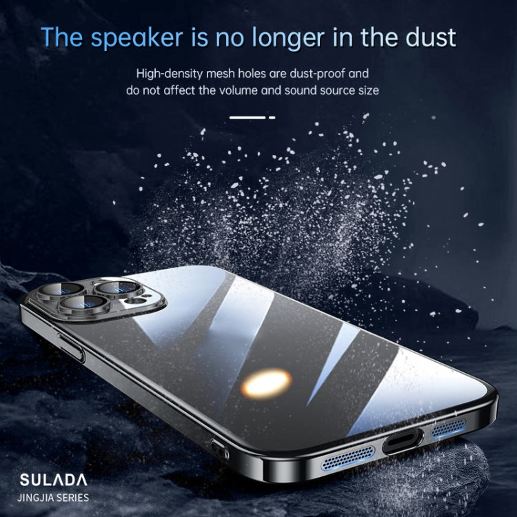 For iPhone 14 Plus SULADA Hard PC Shockproof Phone Case(Silver) - iPhone 14 Plus Cases by SULADA | Online Shopping UK | buy2fix