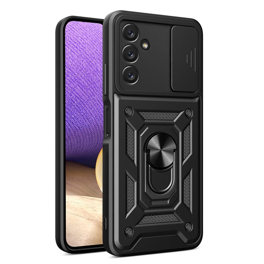 For Samsung Galaxy A14 5G Sliding Camera Cover Design TPU+PC Phone Case(Black) - Galaxy Phone Cases by buy2fix | Online Shopping UK | buy2fix