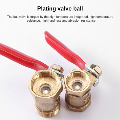 LAIZE Pneumatic Hose Connector Copper Ball Valve, Specification:Outside 2-Barb 10mm -  by LAIZE | Online Shopping UK | buy2fix