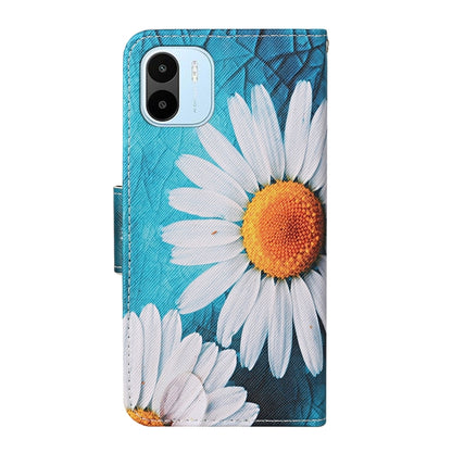 For Xiaomi Redmi A1 Colored Drawing Pattern Leather Phone Case(Chrysanthemum) - Xiaomi Cases by buy2fix | Online Shopping UK | buy2fix