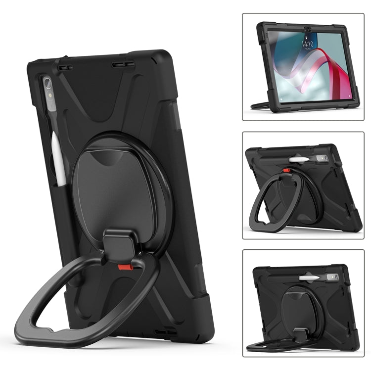 For Lenovo Pad Pro 2022 11.2 inch Silicone + PC Protective Tablet Case(Black) - For Lenovo by buy2fix | Online Shopping UK | buy2fix