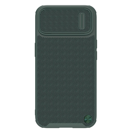 For iPhone 14 Plus NILLKIN Texture MagSafe Camshield PC + TPU Phone Case(Green) - iPhone 14 Plus Cases by NILLKIN | Online Shopping UK | buy2fix
