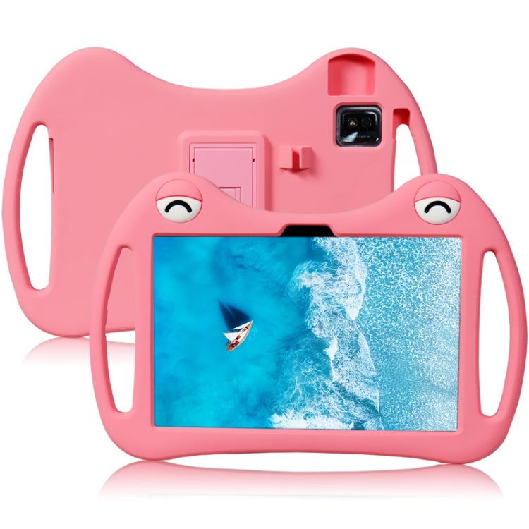 For TCL Tab 10s 5G Cartoon Silicone Shockproof Protective Tablet Case with Stand & Pen Slot(Pink) - Others by buy2fix | Online Shopping UK | buy2fix