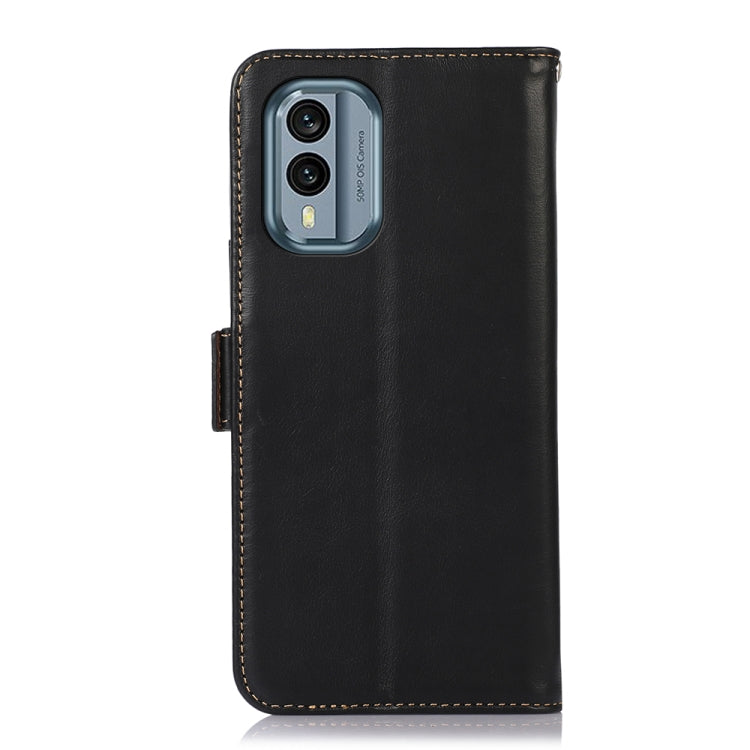 For Nokia X30 5G Crazy Horse Top Layer Cowhide Leather Phone Case(Black) - Nokia Cases by buy2fix | Online Shopping UK | buy2fix