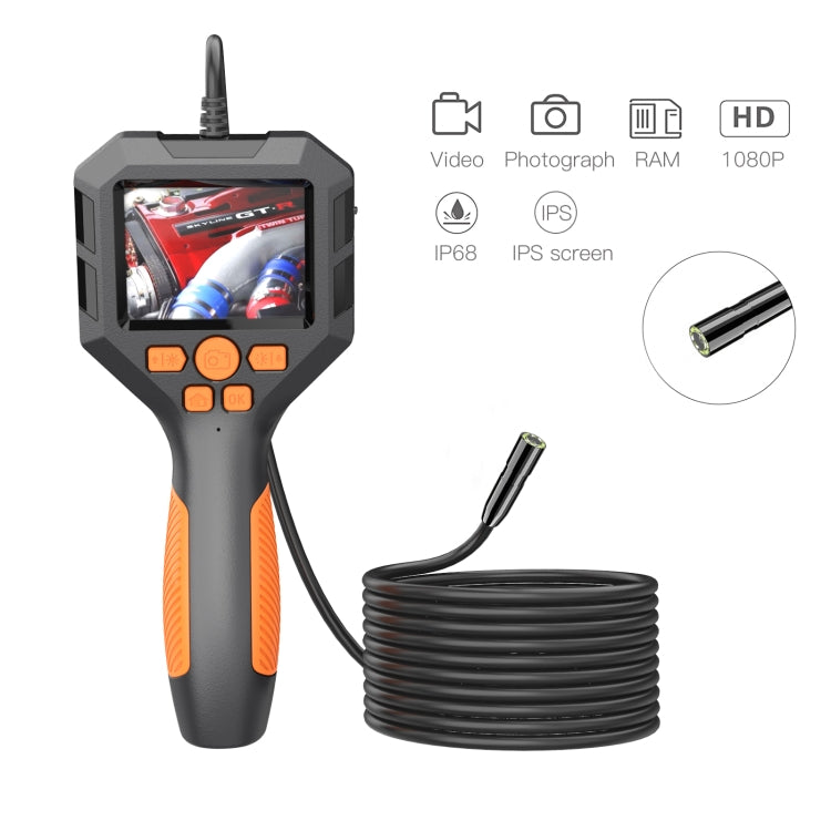 8mm P10 2.8 inch HD Handheld Endoscope with LCD Screen, Length:5m -  by buy2fix | Online Shopping UK | buy2fix