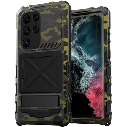 For Samsung Galaxy S23 Ultra 5G R-JUST Life Waterproof Dustproof Shockproof Phone Case(Camouflage) - Galaxy S23 Ultra 5G Cases by R-JUST | Online Shopping UK | buy2fix