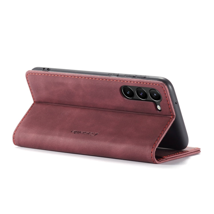 For Samsung Galaxy S23 5G CaseMe 013 Multifunctional Horizontal Flip Leather Phone Case(Wine Red) - Galaxy S23 5G Cases by CaseMe | Online Shopping UK | buy2fix