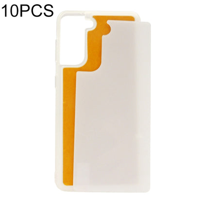 For Samsung Galaxy S21+ 5G 10pcs Thermal Transfer Glass Phone Case(White) - Galaxy S21+ 5G Cases by buy2fix | Online Shopping UK | buy2fix
