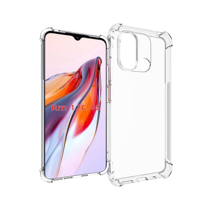 For Xiaomi Redmi 12C Shockproof Non-slip Thickening TPU Phone Case(Transparent) - Xiaomi Cases by buy2fix | Online Shopping UK | buy2fix