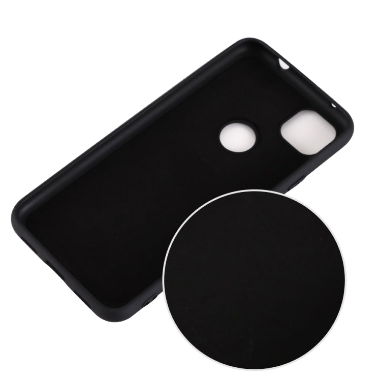 For Google Pixel 4a Pure Color Liquid Silicone Shockproof Full Coverage Case(Black) - Mobile Accessories by buy2fix | Online Shopping UK | buy2fix