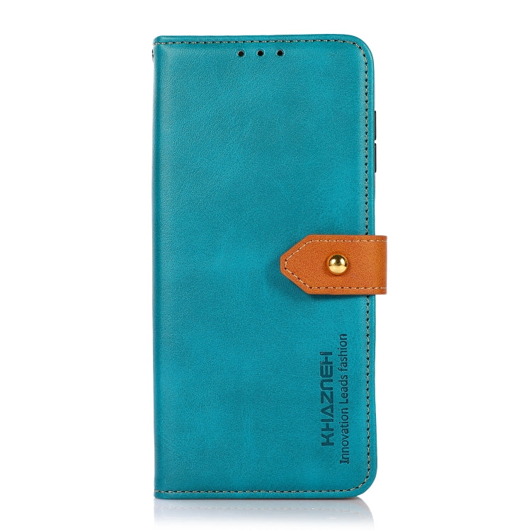 For Xiaomi Redmi 12C/11A KHAZNEH Cowhide Texture Flip Leather Phone Case(Blue) - Xiaomi Cases by buy2fix | Online Shopping UK | buy2fix