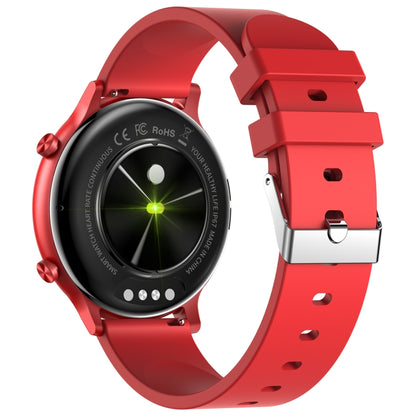 HT12 1.32 inch Silicone Band IP67 Waterproof Smart Watch, Support Bluetooth Calling / Sleep Monitoring(Red) - Smart Wear by buy2fix | Online Shopping UK | buy2fix