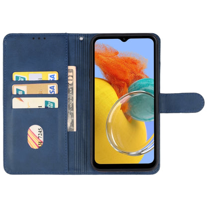 For Samsung Galaxy M14 5G Leather Phone Case(Blue) - Galaxy Phone Cases by buy2fix | Online Shopping UK | buy2fix