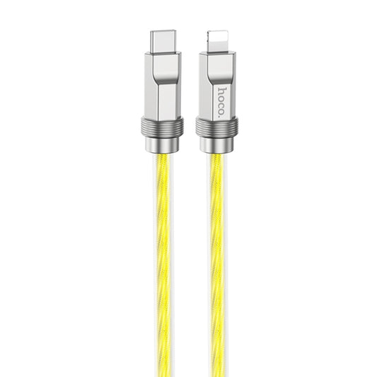 hoco U113 PD 20W USB-C/Type-C to 8 Pin Silicone Data Cable, Length: 1m(Gold) - 2 in 1 Cable by hoco | Online Shopping UK | buy2fix