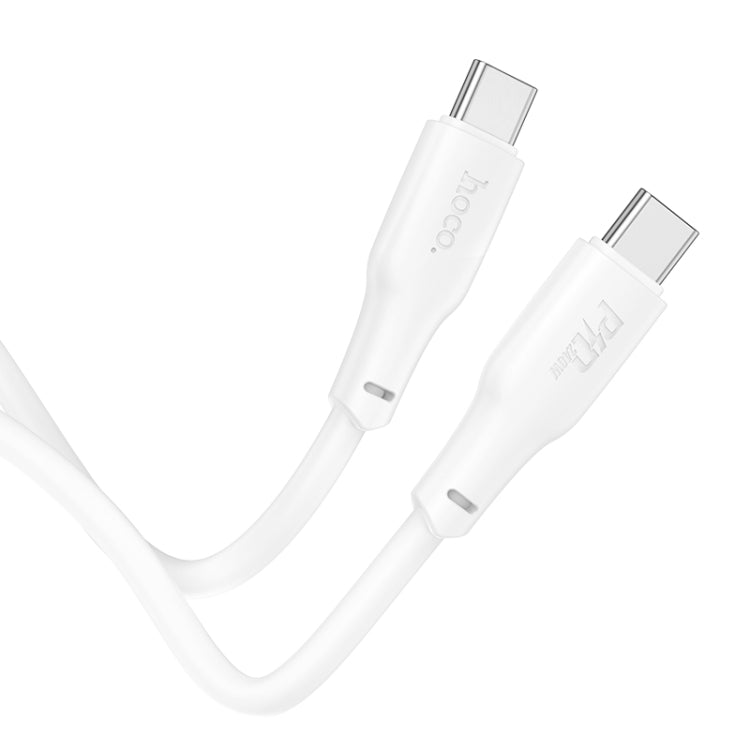 hoco X93 240W USB-C/Type-C to USB-C/Type-C Fast Charge Data Cable, Length:2m(White) -  by hoco | Online Shopping UK | buy2fix