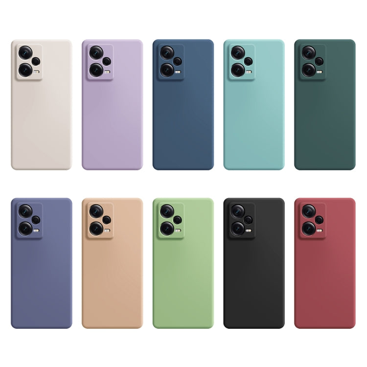 For Xiaomi Redmi Note 12 5G Global Imitation Liquid Silicone Phone Case(Purple) - Note 12 Cases by buy2fix | Online Shopping UK | buy2fix