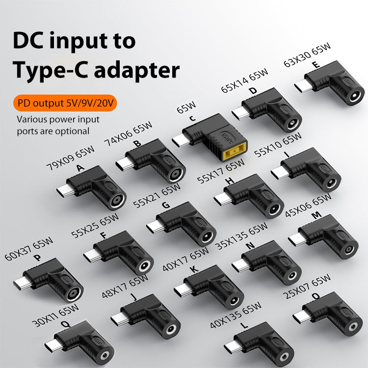 4.0x1.7mm 65W DC Input to USB-C / Type-C PD Power Adapter - Computer & Networking by buy2fix | Online Shopping UK | buy2fix